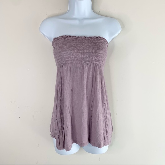 Aritzia Community Tube Top Strapless smocked bodice y2k 2000s Purple Size XXS - Picture 9 of 16